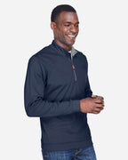 Devon & Jones DG479, Knits & Layering, Navy/ Grey Heather/ Graphite