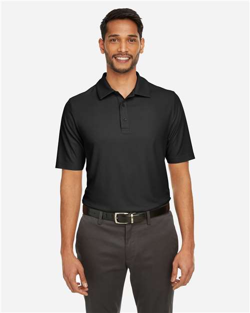 CORE365 CE112T, Men's Tall Fusion Chromasoft Pique Polo, Black