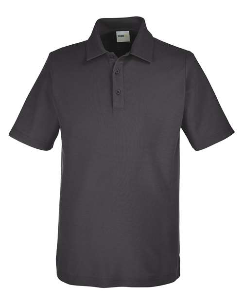 CORE365 CE112T, Men's Tall Fusion Chromasoft Pique Polo, Carbon