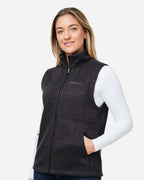 Marmot M16251, Women's Drop Line Fleece Vest, Black Heather