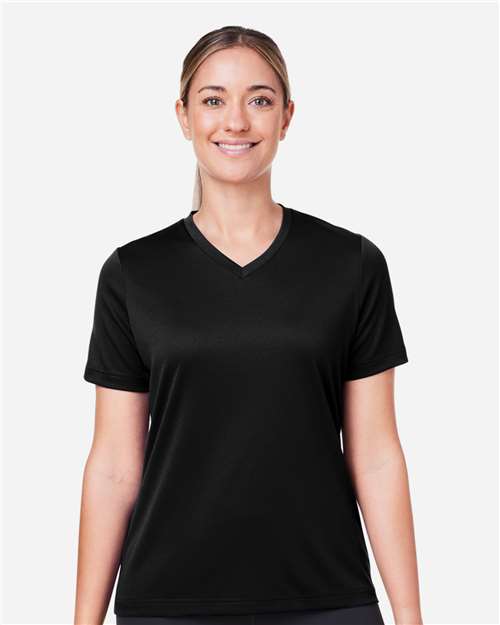Team 365 TT15W, Women's Zone Performance Mesh T-shirt, Black