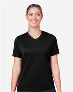 Team 365 TT15W, Women's Zone Performance Mesh T-shirt, Black