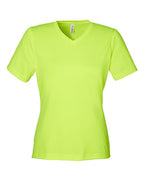 Team 365 TT15W, Women's Zone Performance Mesh T-shirt, Safety Yellow