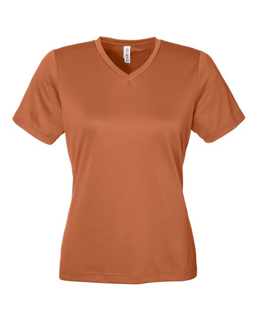 Team 365 TT15W, Women's Zone Performance Mesh T-shirt, Sport Burnt Orange