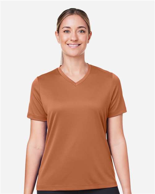 Team 365 TT15W, Women's Zone Performance Mesh T-shirt, Sport Burnt Orange