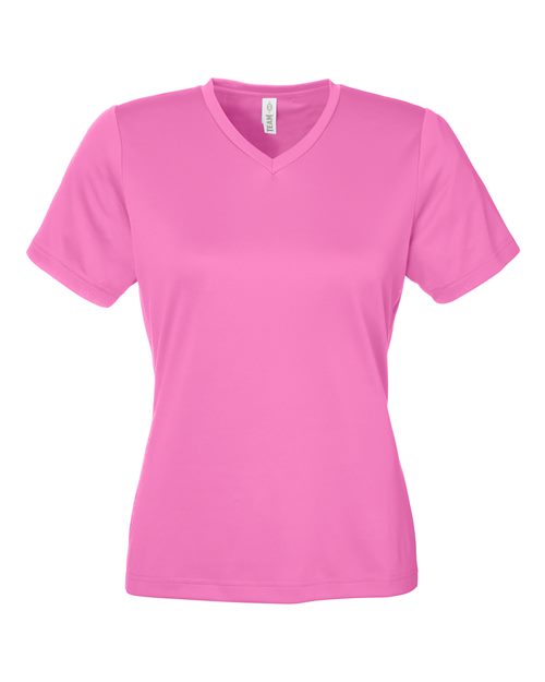 Team 365 TT15W, Women's Zone Performance Mesh T-shirt, Sport Charity Pink