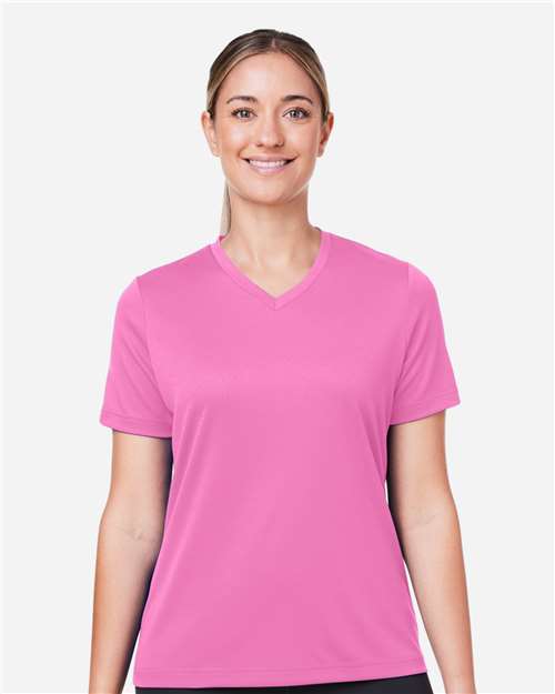 Team 365 TT15W, Women's Zone Performance Mesh T-shirt, Sport Charity Pink