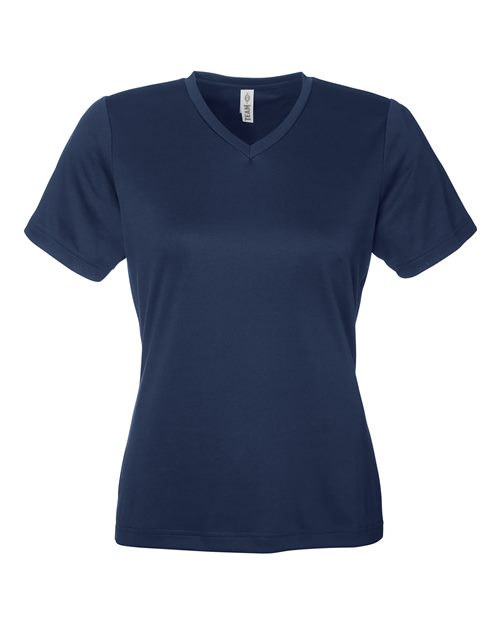 Team 365 TT15W, Women's Zone Performance Mesh T-shirt, Sport Dark Navy