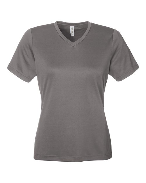 Team 365 TT15W, Women's Zone Performance Mesh T-shirt, Sport Graphite