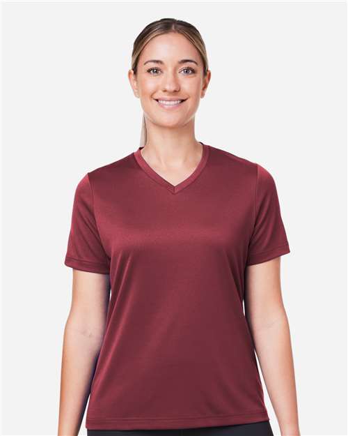 Team 365 TT15W, Women's Zone Performance Mesh T-shirt, Sport Maroon