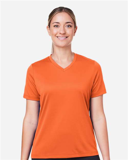 Team 365 TT15W, Women's Zone Performance Mesh T-shirt, Sport Orange