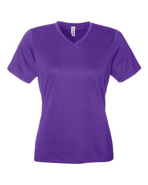 Team 365 TT15W, Women's Zone Performance Mesh T-shirt, Sport Purple