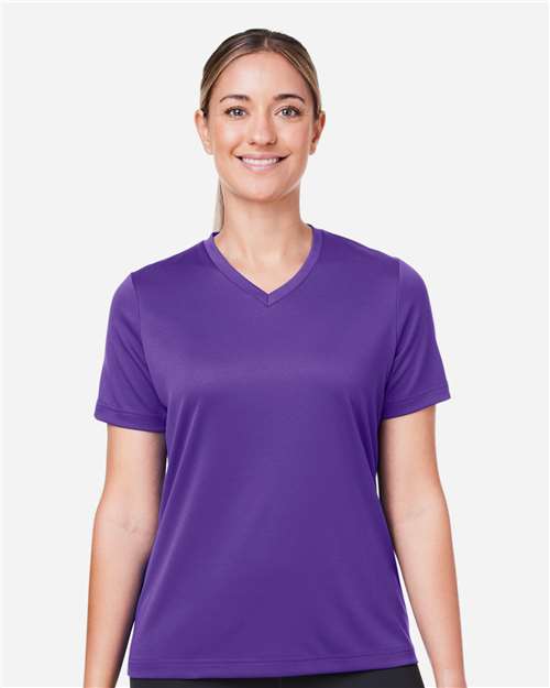 Team 365 TT15W, Women's Zone Performance Mesh T-shirt, Sport Purple