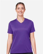 Team 365 TT15W, Women's Zone Performance Mesh T-shirt, Sport Purple