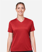 Team 365 TT15W, Women's Zone Performance Mesh T-shirt, Sport Scarlet Red