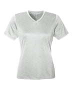 Team 365 TT15W, Women's Zone Performance Mesh T-shirt, Sport Silver