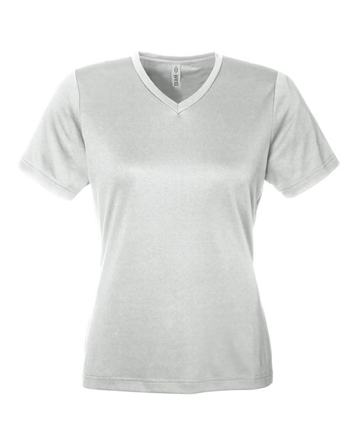 Team 365 TT15W, Women's Zone Performance Mesh T-shirt, Sport Silver