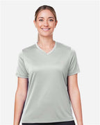 Team 365 TT15W, Women's Zone Performance Mesh T-shirt, Sport Silver