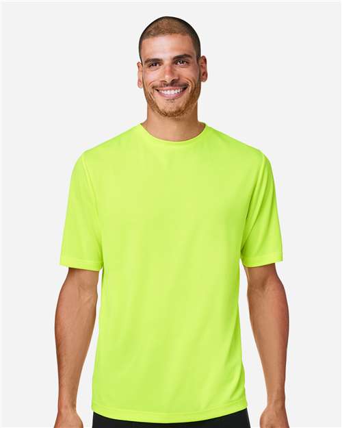Team 365 TT15, Men's Zone Performance Mesh T-shirt, Safety Yellow