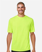 Team 365 TT15, Men's Zone Performance Mesh T-shirt, Safety Yellow