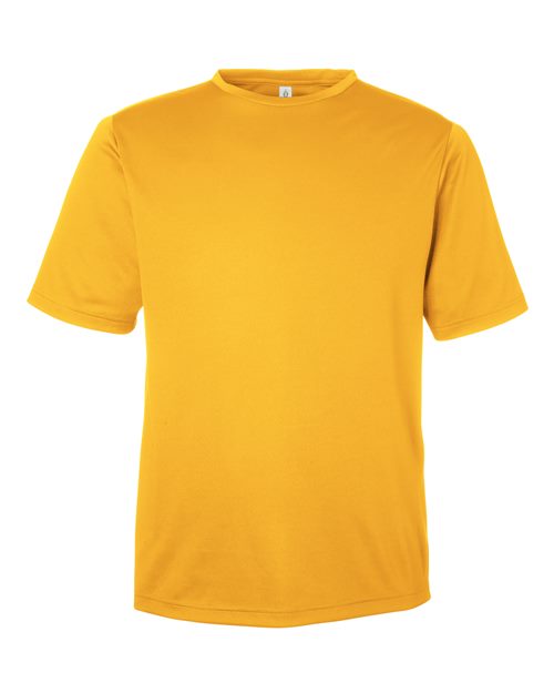 Team 365 TT15, Men's Zone Performance Mesh T-shirt, Sport Athletic Gold