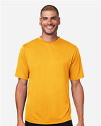 Team 365 TT15, Men's Zone Performance Mesh T-shirt, Sport Athletic Gold