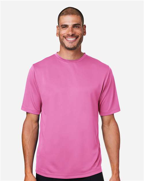 Team 365 TT15, Men's Zone Performance Mesh T-shirt, Sport Charity Pink