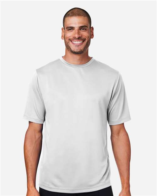 Team 365 TT15, Men's Zone Performance Mesh T-shirt, Sport Silver