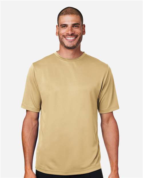 Team 365 TT15, Men's Zone Performance Mesh T-shirt, Sport Vegas Gold