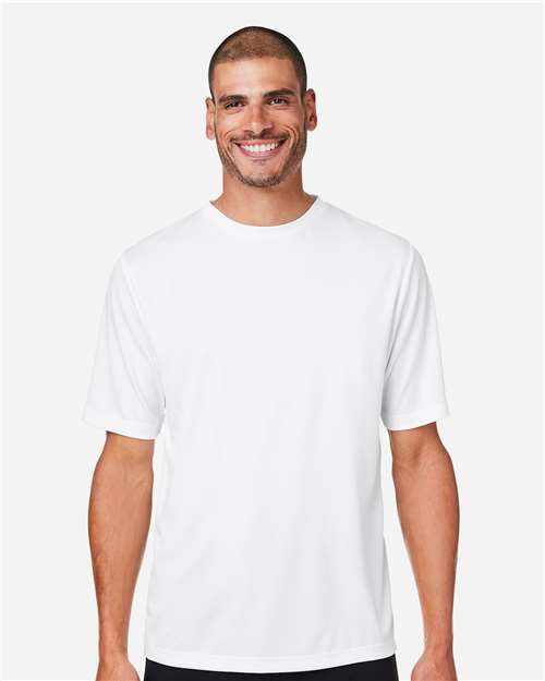 Team 365 TT15, Men's Zone Performance Mesh T-shirt, White