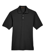 Harriton M265, 13836 Men's Easy Blend Polo, Black