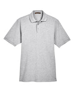 Harriton M265, 13836 Men's Easy Blend Polo, Grey Heather