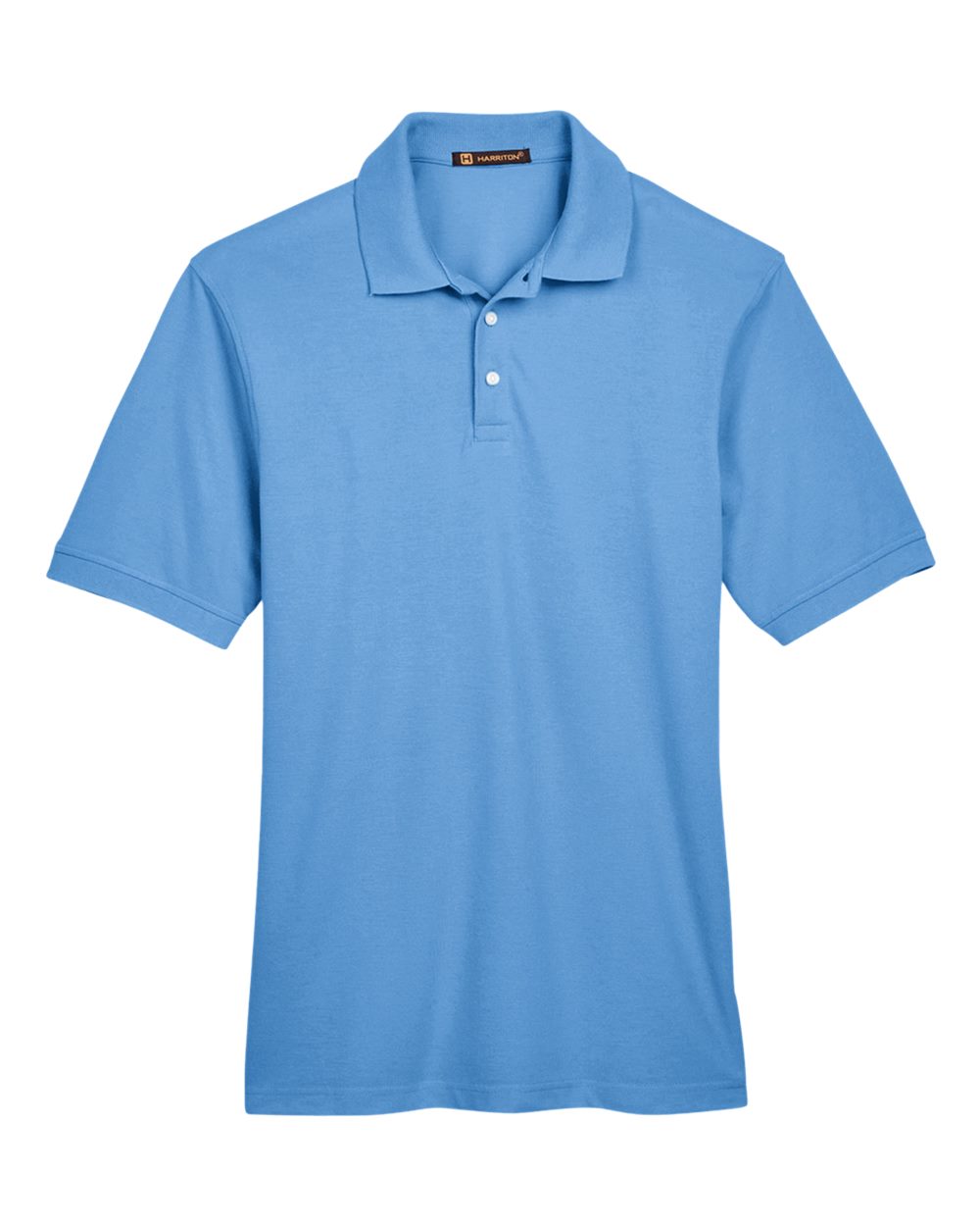 Harriton M265, 13836 Men's Easy Blend Polo, Light College Blue