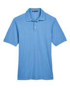 Harriton M265, 13836 Men's Easy Blend Polo, Light College Blue