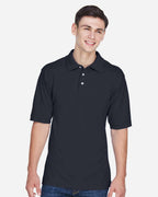 Harriton M265, 13836 Men's Easy Blend Polo, Navy