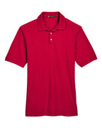 Harriton M265, 13836 Men's Easy Blend Polo, Red