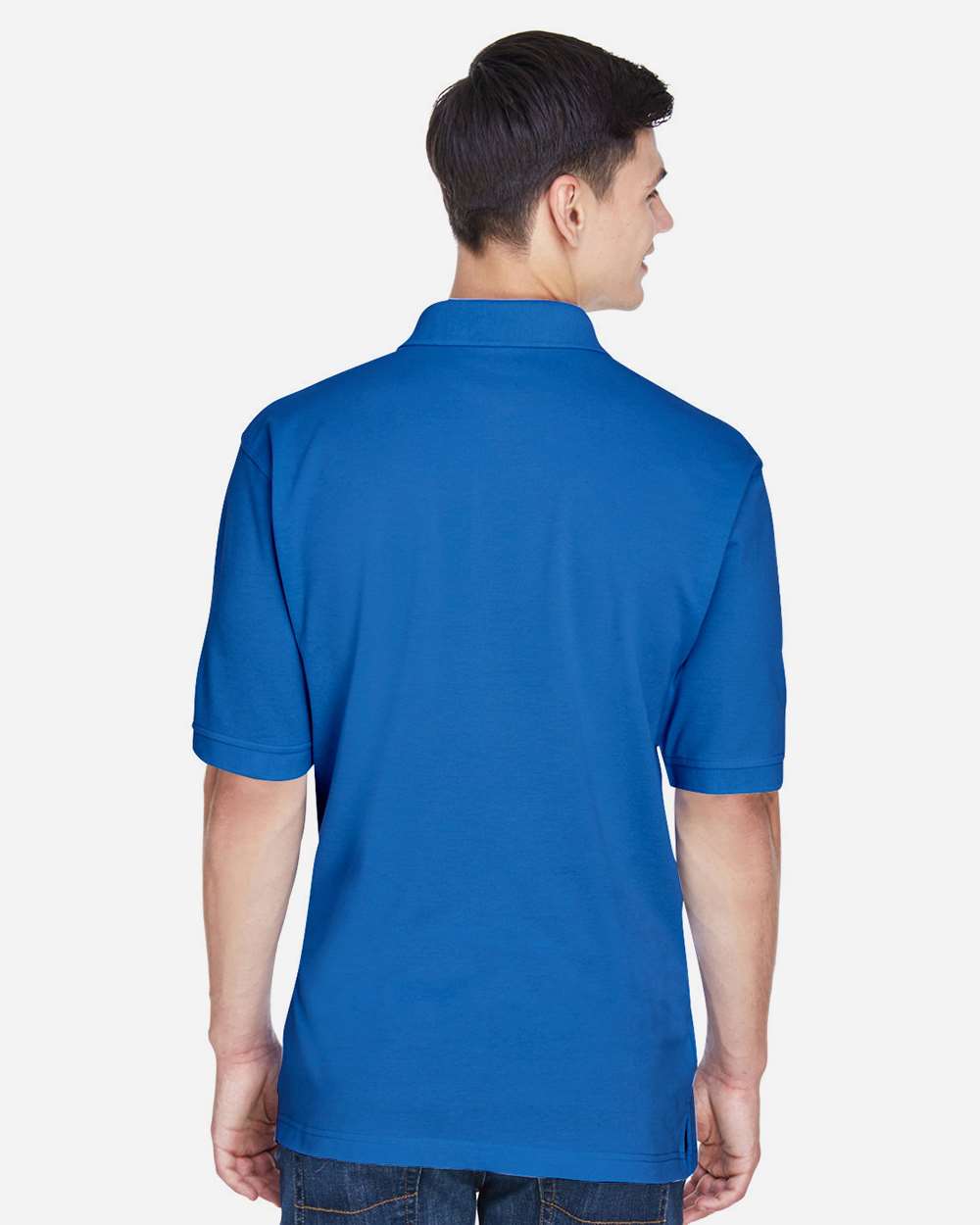 Harriton M265, 13836 Men's Easy Blend Polo, True Royal