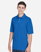 Harriton M265, 13836 Men's Easy Blend Polo, True Royal