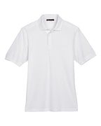 Harriton M265, 13836 Men's Easy Blend Polo, White