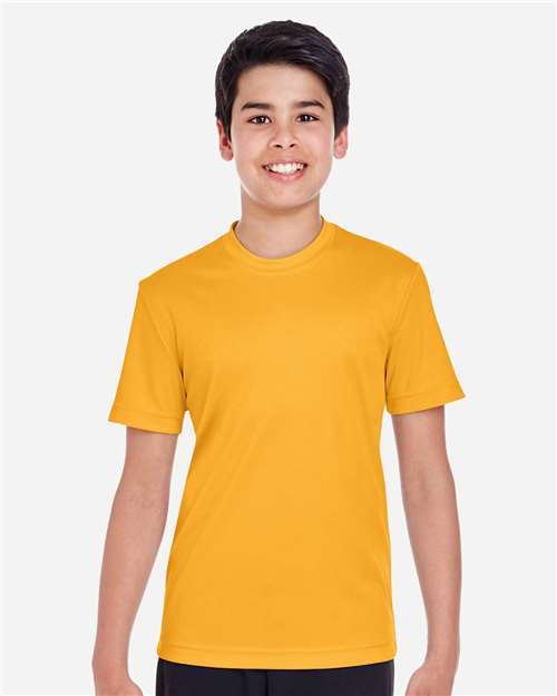 Team 365 TT11Y, Youth Zone Performance T-shirt, Sport Athletic Gold