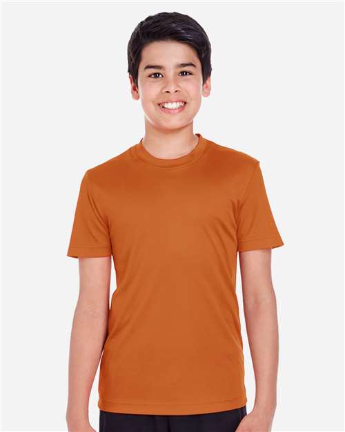 Team 365 TT11Y, Youth Zone Performance T-shirt, Sport Burnt Orange