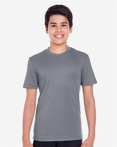 Team 365 TT11Y, Youth Zone Performance T-shirt, Sport Graphite
