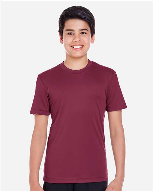 Team 365 TT11Y, Youth Zone Performance T-shirt, Sport Maroon