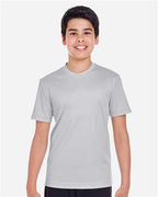 Team 365 TT11Y, Youth Zone Performance T-shirt, Sport Silver