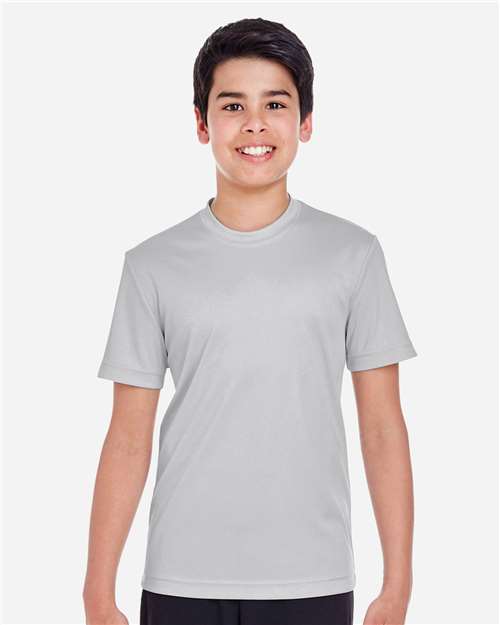Team 365 TT11Y, Youth Zone Performance T-shirt, Sport Silver