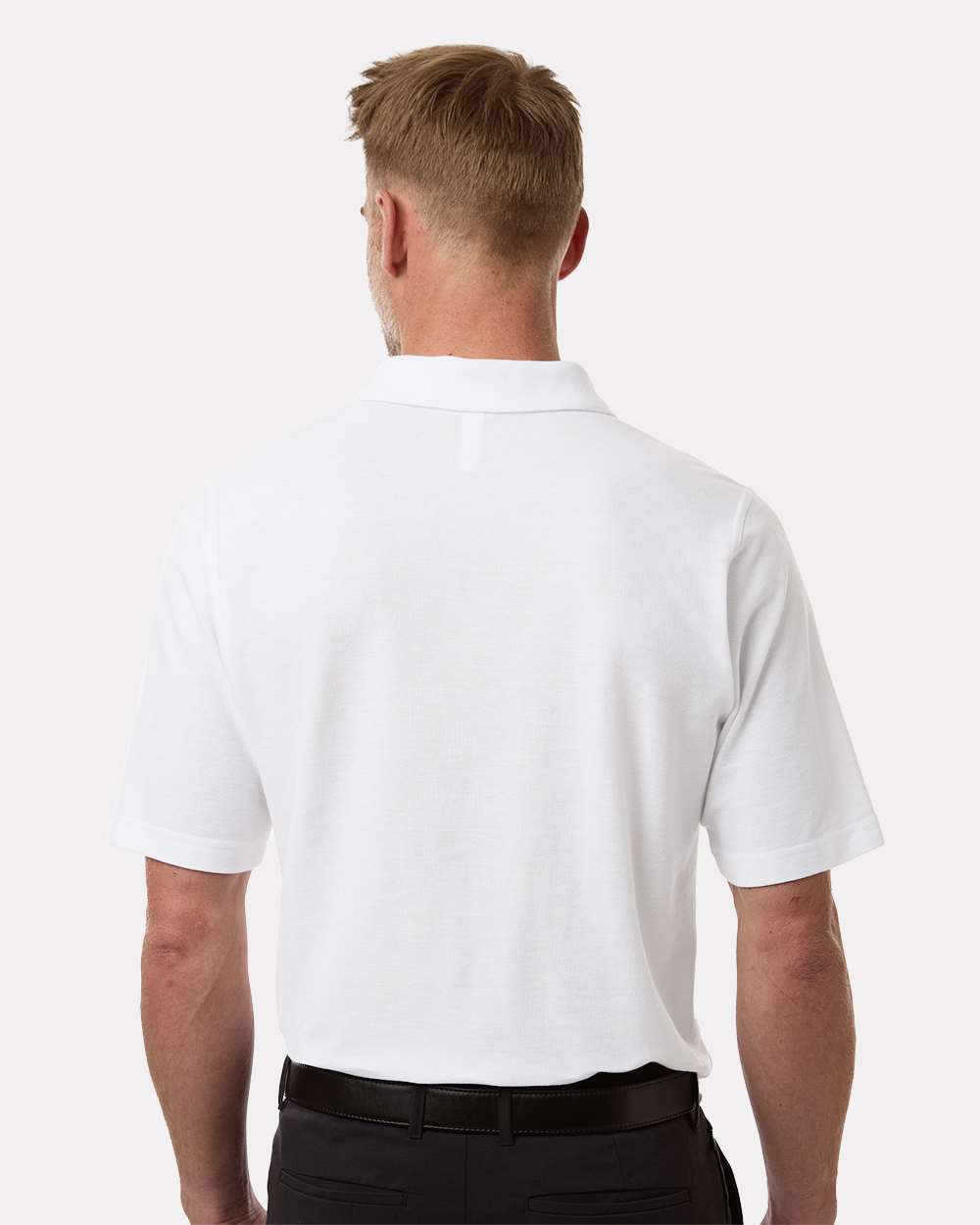 Harriton 13838, M105 Men's Maverick Cvc Pique Polo, White