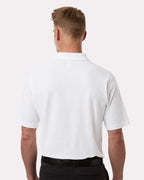 Harriton 13838, M105 Men's Maverick Cvc Pique Polo, White