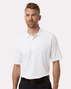Harriton 13838, M105 Men's Maverick Cvc Pique Polo, White