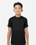 Team 365 TT15Y, Youth Zone Performance Mesh T-shirt, Black