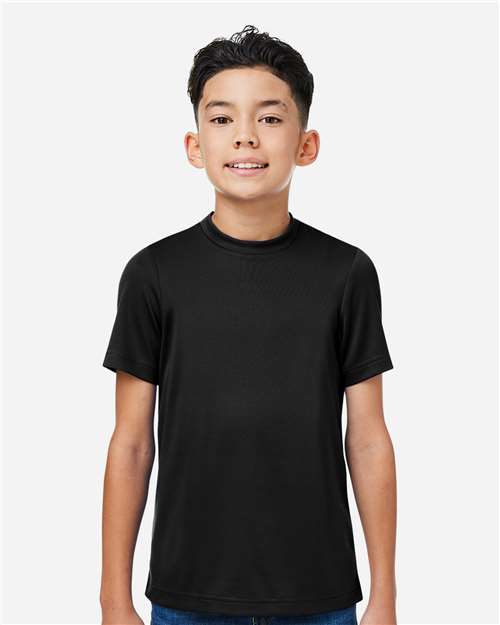 Team 365 TT15Y, Youth Zone Performance Mesh T-shirt, Black